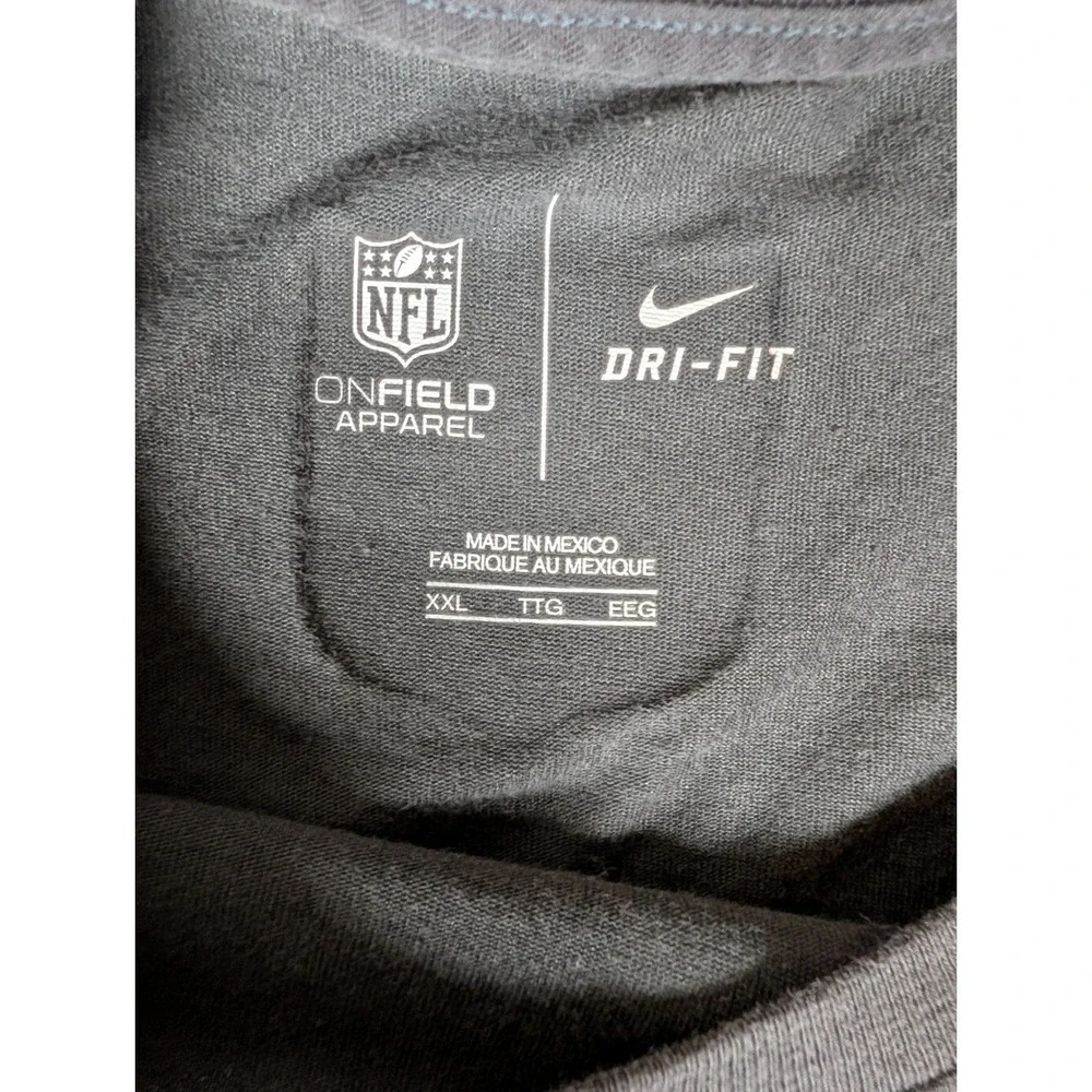 Nike NFL Onfield Apparel Dri-FIT Short Sleeve Graphic T-Shirt Charcoal Grey Red